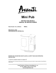 Avanti MBD5L Instruction manual