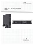 Emerson Liebert GXT3 User manual