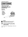 Craftsman 358.797550 Instruction manual