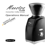 Baratza Maestro Operating instructions