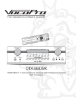 VocoPro DTX-9909K Operating instructions