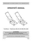 MTD 060 Series Operator`s manual