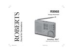 Roberts Analogue World Radio R9968 Specifications