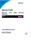 Billion BiGuard 50G User`s manual