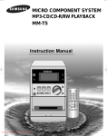 Samsung MM-T5 Instruction manual