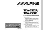 Alpine TDA-7560R Owner`s manual