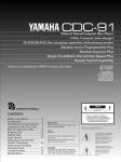 Yamaha CDC-91 Owner`s manual