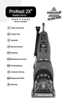 Bissell PROHEAT 2XR User`s guide