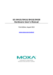 Moxa Technologies UC-8416 User`s manual