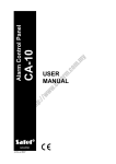 Satel CA-10 User manual