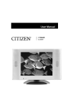 Citizen C15604D User manual