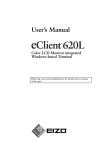 Eizo 620L User`s manual