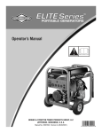 Briggs & Stratton 30325 Operator`s manual