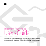 Westinghouse Macintosh PowerBook 5300cs/100 User`s guide