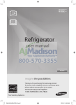 Samsung RF263TE User manual