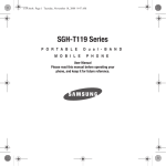 Samsung SGH-T119 User manual