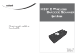 Unitech MS910 User`s manual
