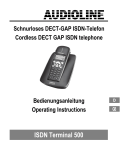 AUDIOLINE TERMINAL 2 Operating instructions