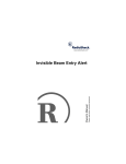 Radio Shack Invisible Beam Entry Alert Owner`s manual