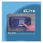 Elite EL25 Installation manual