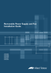 Allied Telesis AT-PWR02 Installation guide