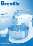 Wizz™ Electronic Mixer Instructions and Recipes