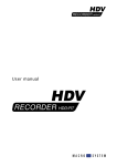 MacroSystem Digital Video HDV-Recorder User manual