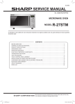 Sharp R-27STM Service manual