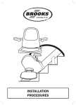 Brooks Stairlift User manual