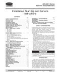 Carrier 42C,V Unit installation