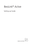 Bang & Olufsen BeoLink Active User`s guide