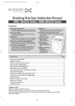 Daewoo DWC-UD121X Series Instruction manual