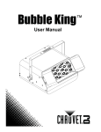 Chauvet Bubble King User manual