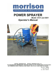 Morrison S201 Operator`s manual