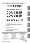 Alpine CDA-9855 Owner`s manual