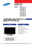 Samsung LC530-ZA Service manual