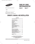 Samsung RS275 Owner`s manual