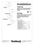 Bradley TDB3108 Installation manual