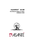Asante Asant'eFAST 10 Installation guide