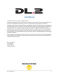 Crown DL2 User manual