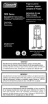 Coleman 2600 Series Instruction manual