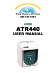 Acroprint ATR240 User manual
