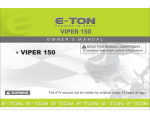 E-TON Viper 150 Specifications