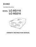 Eiki LC-XG110 Instruction manual