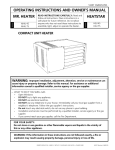 Mr. Heater MH60CLP Operating instructions