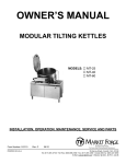 Market Forge Industries MT-60 Owner`s manual
