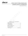 Dacor RNCT304 Product data