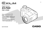 Casio EX P505 - EXILIM Pro Digital Camera User`s guide