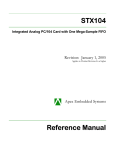 STX104 Reference Manual Reference Manual