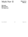 E.F. Johnson Company MULTI-NET II Operator`s manual